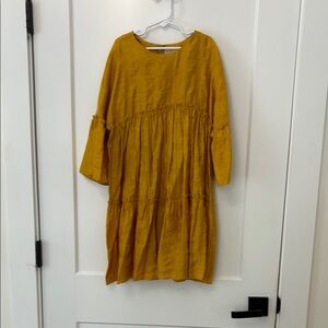 Mustard Yellow Long Sleeve Dress